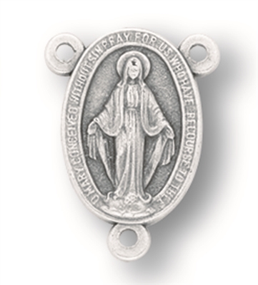 Oval Miraculous Rosary Centerpiece