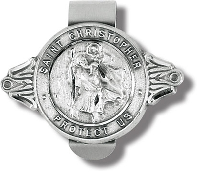 St. Christopher Auto Visor Clip