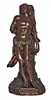 St. Sebastian, lightly hand-painted cold cast bronze, 8"