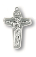 Sorrowful Mother Crucifix 1.25" - Silver