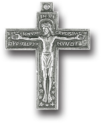 Sm Silver Crucifix 1.5 in.