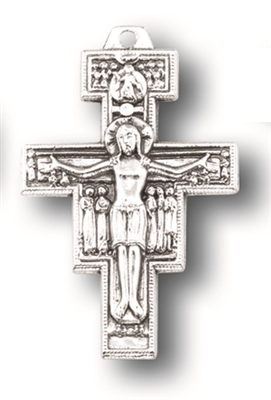 San Damiano Cross 1.25 in - Silver