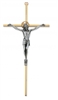 10" TWO-TONE BRASS CRUCIFIX