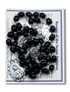 Seven Sorrows Deluxe Chaplet, w/Black Wood Beads
