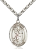 St. Roch Medal<br/>7310 Oval, Sterling Silver