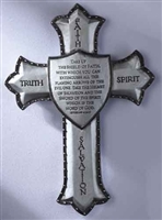 Armor of God Wall Cross, 8.25", Ephes. 6:16-17