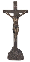 Crucifix, Standing, Loose Base, 13.25"