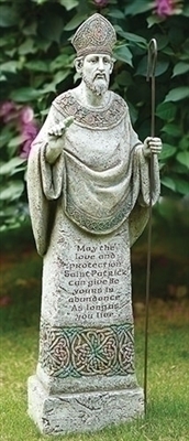 26.5 in H St. Patrick Garden Statue, Joseph Studio