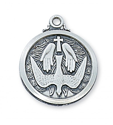 STERLING SILVER HOLY SPIRIT MEDAL