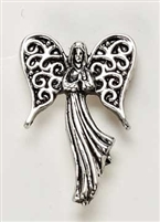 ANGEL ON MY SHOULDER PIN, .75"