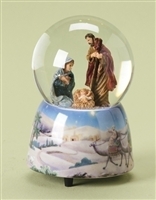 Musical Holy Family Waterglobe, Tune: Silent Night