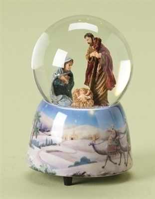 Musical Holy Family Waterglobe, Tune: Silent Night