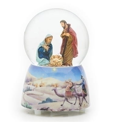 Musical Holy Family Waterglobe, Tune: Silent Night