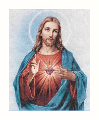 Sacred Heart Fine Art Canvas Print, 8x10