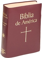 Biblia de America (Spanish Bible), Burgundy Imitation Leather