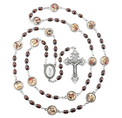 Brown Stations of the Cross Rosary