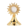 3.5" Gold Plated Sun Burst Border Reliquary