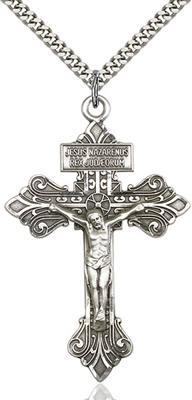 0632SS/24S <br/>Sterling Silver Crucifix Pendant