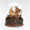 6" Musical Holy Family Dome, 'The First Noel'