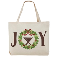 Joy Christmas Tote Bag, Canvas