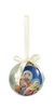 Decoupage Christmas Ornament, 2" Dia.