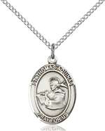 St. Thomas Aquinas Medal<br/>8108 Oval, Sterling Silver