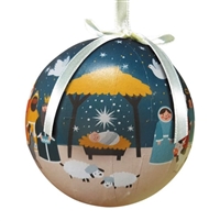 Starlight Nativity Decoupage Ornament