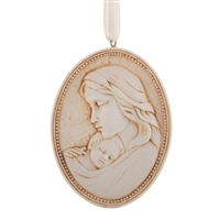 Madonna and Child Ornament, Resin