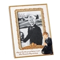 8"H COMMUNION BOY FRAME 4X6