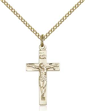 0001GF/18GF <br/>Gold Filled Crucifix Pendant