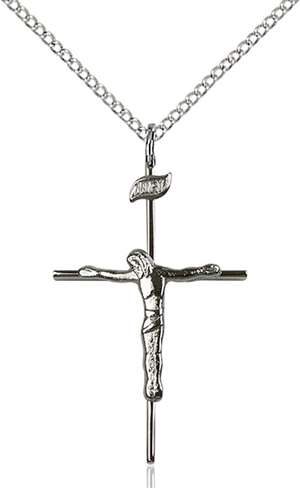 0010SS/18SS <br/>Sterling Silver Crucifix Pendant