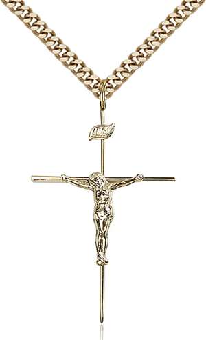 0011CGF/24G <br/>Gold Filled Crucifix Pendant
