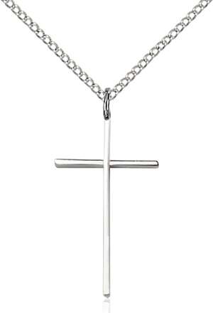 0014LSS/18SS <br/>Sterling Silver Cross Pendant