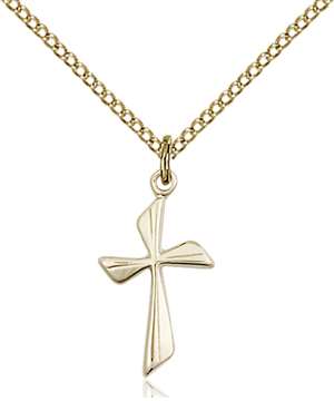 0016YGF/18GF <br/>Gold Filled Cross Pendant