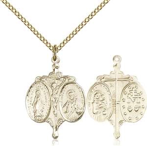 0021GF/18GF <br/>Gold Filled Novena Pendant