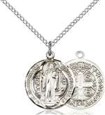 0026BSS/18SS <br/>Sterling Silver St. Benedict Pendant
