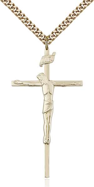 0030GF/24G <br/>Gold Filled Crucifix Pendant