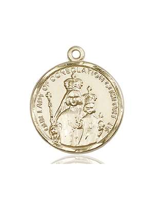 0038KT <br/>14kt Gold O/L of Consolation Medal