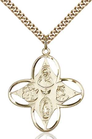 0039GF/24G <br/>Gold Filled 4-Way Pendant
