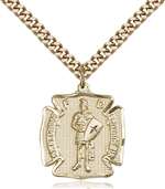 0070GF/24G <br/>Gold Filled St. Florian Pendant