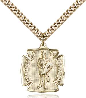 0070GF/24G <br/>Gold Filled St. Florian Pendant