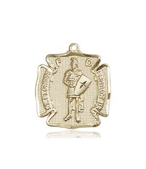 0070KT <br/>14kt Gold St. Florian Medal