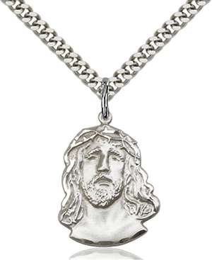 0082SS/24S <br/>Sterling Silver ECCE Homo Pendant