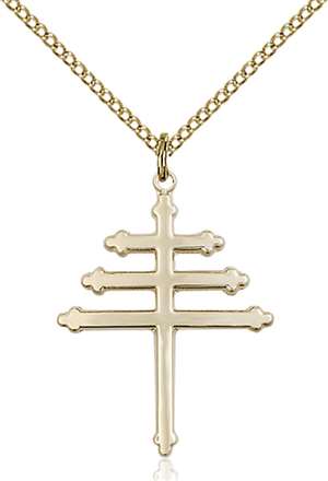 0084GF/18GF <br/>Gold Filled Marionite Cross Pendant