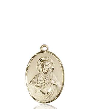 0090SKT <br/>14kt Gold Scapular Medal