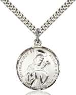 0101SS/24S <br/>Sterling Silver St. Francis of Assisi Pendant
