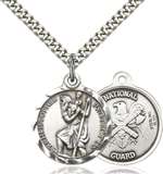 0192SS5/24S <br/>Sterling Silver St. Christopher Pendant