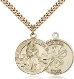 0193GF5/24G <br/>Gold Filled St. Joan of Arc Pendant