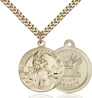 0193GF6/24G <br/>Gold Filled St. Joan of Arc Pendant
