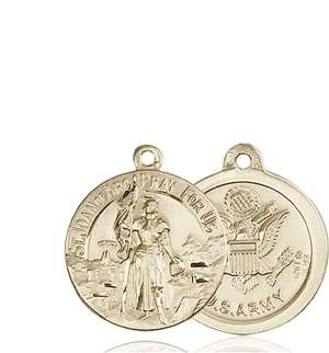 0193KT2 <br/>14kt Gold St. Joan of Arc Medal